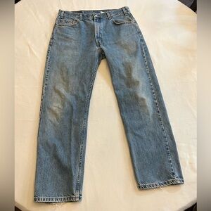 LEVI’S Men’s 505 Regular Fit Straight Leg Jeans, Size 36 x 30.